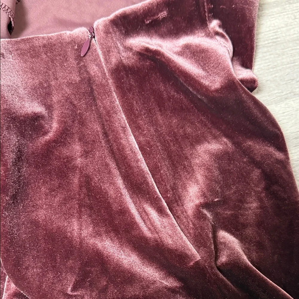 Elegant Gap Crushed Velvet Plum Skirt Size Small